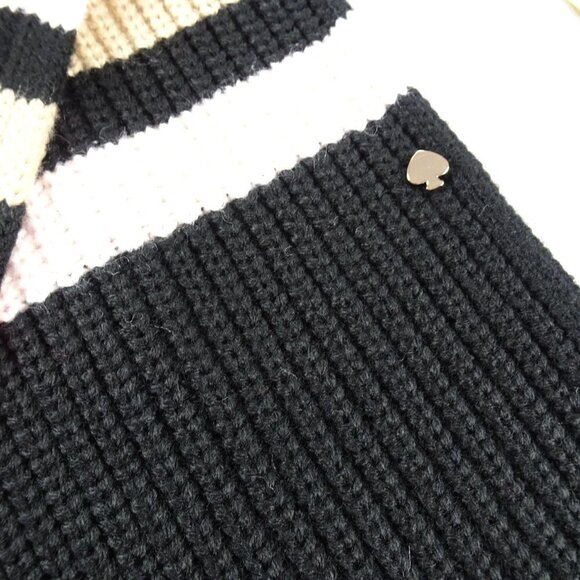 NWT Kate Spade Wide Stripe Print Skinny Scarf - Picture 9 of 10